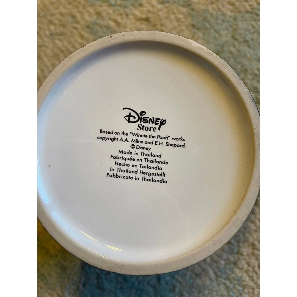 Disney Winnie‎ the Pooh Tigger Coffee Mug Cup Blue Splatter Unique